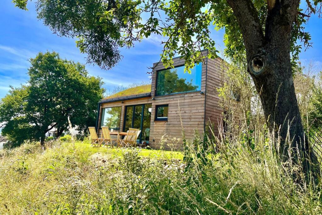 Tinyhouse Minimalus Panorama Schlafloft Im Gruenen Villa Dessighofen Exterior photo